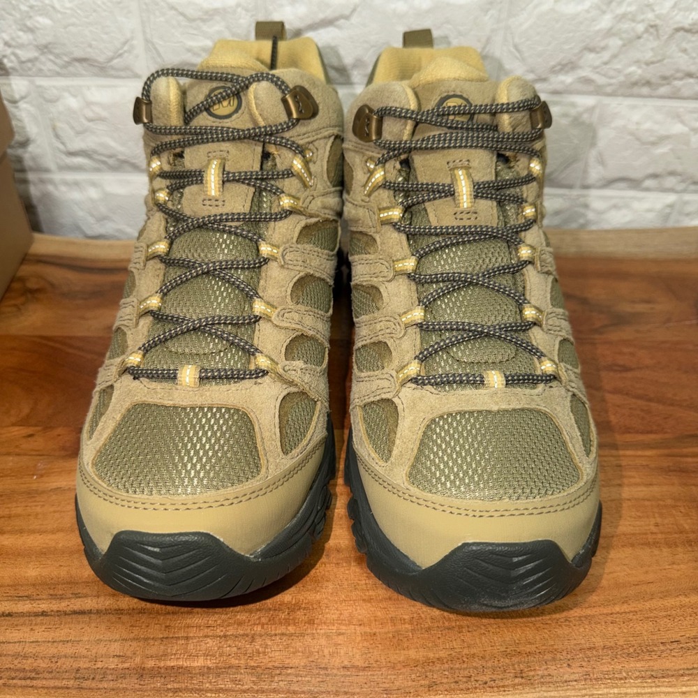 Merrell Moab 3 Mid WP Waterproof Hiking Boots Mens 10 Teak J0003597 Vibram